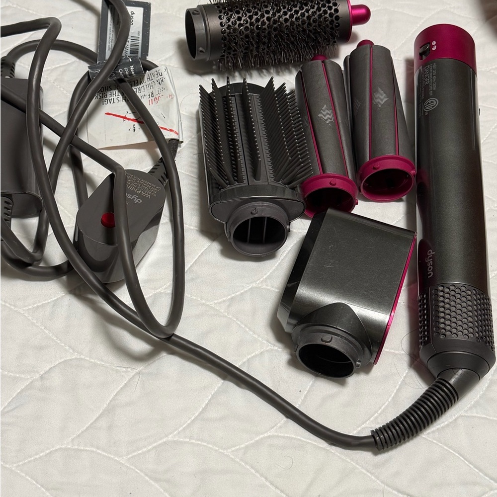 Dyson Hair Styler in Black and Pink